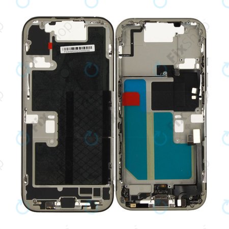 Srednji okvir z baterijo za iPhone 16 Pro | White Titanium | ZD076-00690 | Genuine Apple