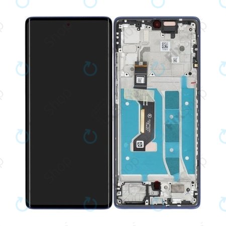Motorola Moto G85 5G - LCD zaslon + steklo na dotik + okvir (Cobalt Blue) - 5D68C24856 Genuine Service Pack