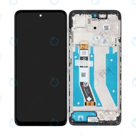 Motorola Moto G73 - LCD zaslon + steklo na dotik + okvir (Black) - 5D68C22272 Genuine Service Pack