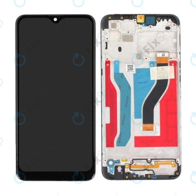 Samsung Galaxy A10s A107F - LCD zaslon + steklo na dotik + okvir (Black) - GH81-17482A, GH81-20306A Genuine Service Pack
