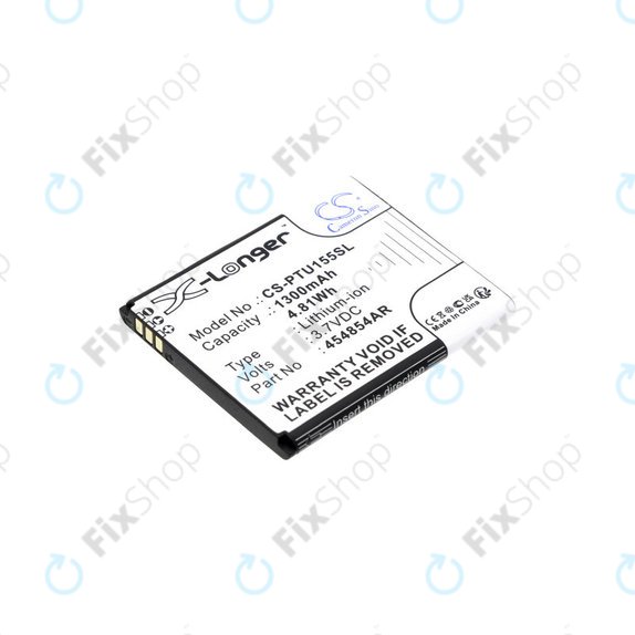 Baterija za Panasonic Kx-Tu150, Kx-Tu150exr, 1300mAh, Li-Ion, 3.7V, 454854AR, HQ