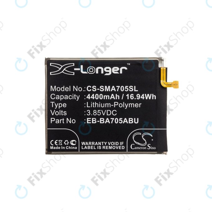 Baterija za Samsung A70 A705F, 4400mAh, Li-Pol, 3.85 V, EB-BA705ABU, HQ