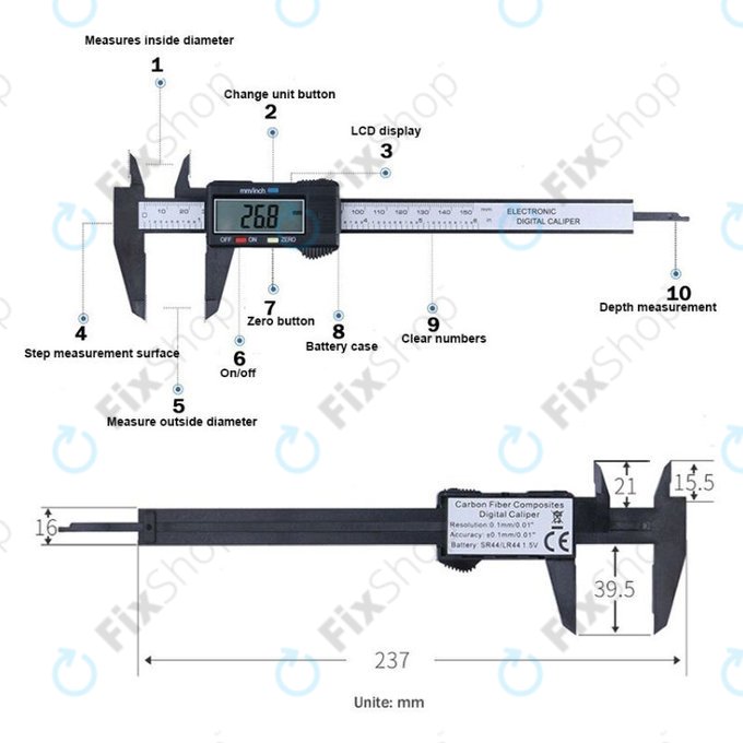 ProStormer - Kaliper - Plastična cev (150mm)