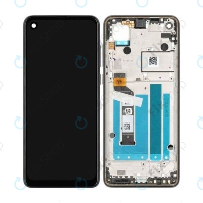 Motorola One Vision - LCD zaslon + steklo na dotik + okvir (Bronze Gradient) - 5D68C14351 Genuine Service Pack