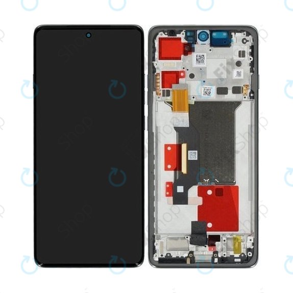 Motorola Edge 60 Pro - LCD zaslon + steklo na dotik + okvir (Shadow) OLED