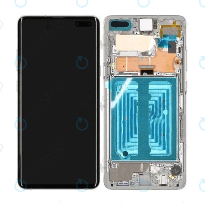 Samsung Galaxy S10 5G G977B - LCD zaslon + steklo na dotik + okvir (Majestic Black) - GH82-20442B Genuine Service Pack