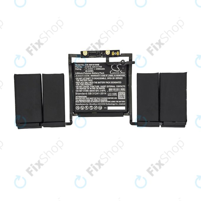 Apple MacBook Pro 13" A1706 (Early 2016 - Late 2017) - Baterija A1819 4300mAh HQ