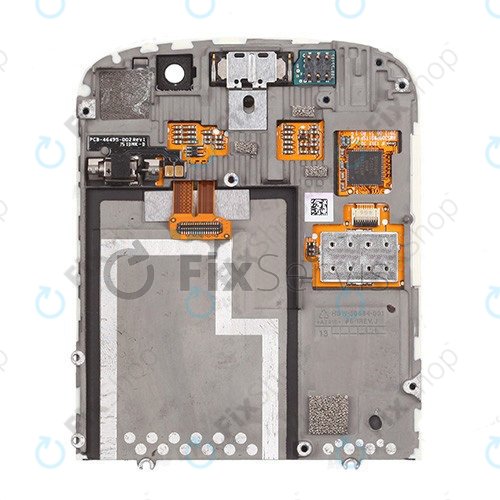 Blackberry Q10 - LCD zaslon + steklo na dotik + okvir (White) TFT