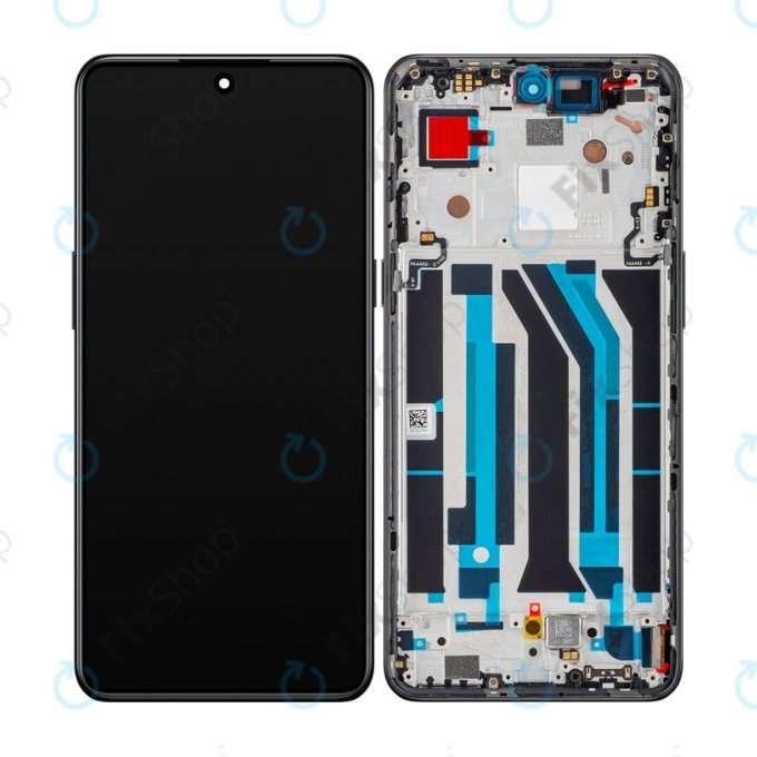 OnePlus 10T - LCD zaslon + steklo na dotik + okvir (Moonstone Black) OLED