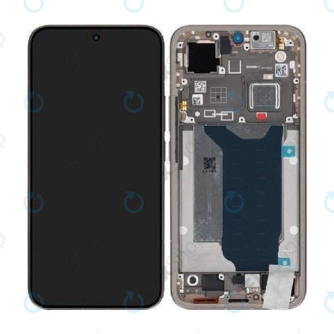 Zaslon za Xiaomi 15T Pro 5G, Mocha Gold, Steklo na dotik z okvirjem, 5600060O12U00, Genuine Service Pack