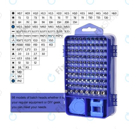 Kingsdun - profesionalni komplet orodij za telefon, osebni računalnik in elektroniko 115 v 1