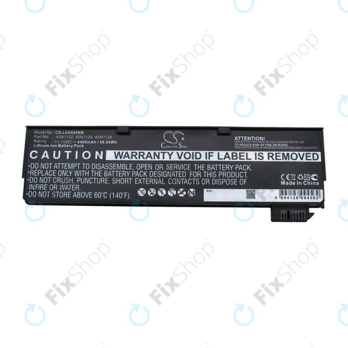 Baterija za Lenovo ThinkPad X240, X250, X260, S440, T440, T550, T560, 4400mAh, Li-Ion, 11.1V, 45N1132, HQ