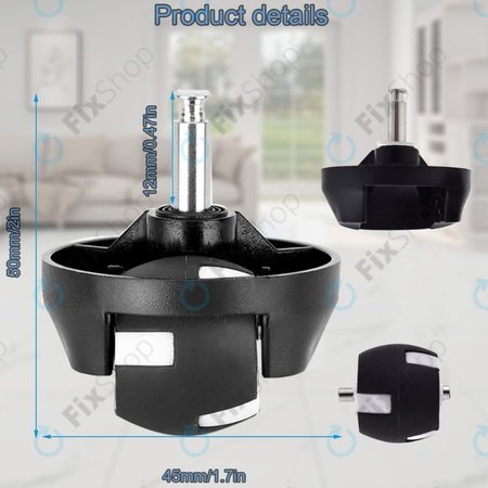 Eufy Robovac-series - Sprednje kolo (Črna)