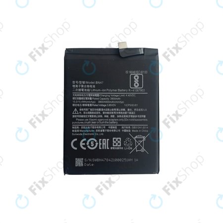 Xiaomi Mi A2 Lite (Redmi 6 Pro) - Baterija BN47 4000mAh