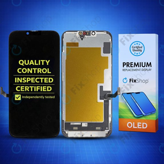 Apple iPhone 14 Plus - LCD zaslon + steklo na dotik + okvir Hard OLED FixPremium