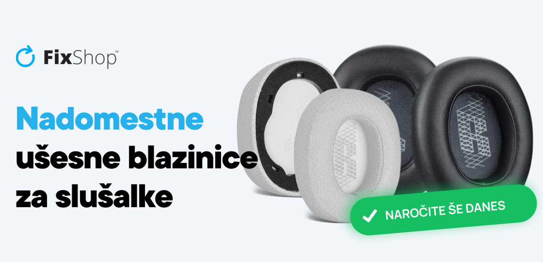 NADOMESTNE UŠESNE BLAZINICE ZA SLUŠALKE