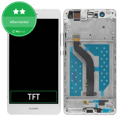 Huawei P9 lite - LCD zaslon + steklo na dotik + okvir (White) TFT