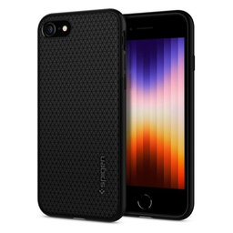 Spigen - Ovitek Liquid Air za iPhone 7, 8, SE 2020 & SE 2022, črna