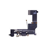 Apple iPhone SE - Konektor za polnjenje + Flex kabel (Black)