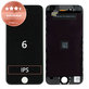 Zaslon za iPhone 6, Black, Steklo na dotik z okvirjem, Refurbished