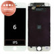 Zaslon za iPhone 6, White, Steklo na dotik z okvirjem, Refurbished