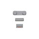 Apple iPhone 5S, SE - Power + Volume + Silent Mode Buttons (Space Gray)