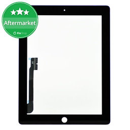 Apple iPad 3, iPad 4 - Touch Glass (Black)