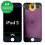 Apple iPod Touch (5th Gen, 6th Gen, 7th Gen) - LCD zaslon + steklo na dotik + okvir (Black) TFT