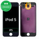 LCD Zaslon za iPod Touch (5th Gen, 6th Gen, 7th Gen), Black, Steklo na dotik z okvirjem
