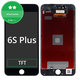 Zaslon za iPhone 6S Plus, Black, Steklo na dotik z okvirjem