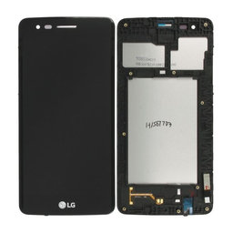 LG K8 M200N (2017) - LCD zaslon + steklo na dotik + okvir (Black) - ACQ89343103 Genuine Service Pack