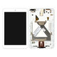 ASUS MeMO Pad 8 ME181C, ME181CX - LCD zaslon + steklo na dotik + okvir (White) TFT