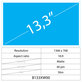 13.3 LCD Slim mat 40 pin HD