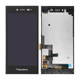 Blackberry Leap - LCD zaslon + steklo na dotik + okvir (Black) TFT