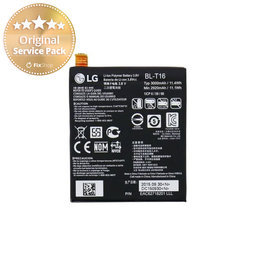 LG G Flex 2 H955 - Baterija BL-T16 3000mAh - EAC62718201 Genuine Service Pack