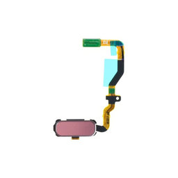 Samsung Galaxy S7 G930F - Home Button + Flex Cable (Pink) - GH96-09789E Genuine Service Pack