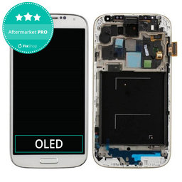 Samsung Galaxy S4 i9505 - LCD zaslon + steklo na dotik + okvir (White Frost) OLED