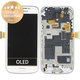 Samsung Galaxy S4 Mini i9195 - LCD zaslon + steklo na dotik + okvir (White Frost) - GH97-14766B Genuine Service Pack