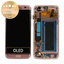 Samsung Galaxy S7 Edge G935F - LCD zaslon + steklo na dotik + okvir (Pink Gold) - GH97-18533E, GH97-18594E, GH97-18767E Genuine Service Pack