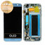 Samsung Galaxy S7 Edge G935F - LCD zaslon + steklo na dotik + okvir (Coral Blue) - GH97-18533G, GH97-18594G, GH97-18767G Genuine Service Pack