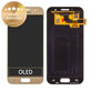 Samsung Galaxy A3 A320F (2017) - LCD zaslon + steklo na dotik (Gold Sand) - GH97-19732B, GH97-19753B Genuine Service Pack