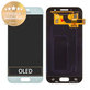 Samsung Galaxy A3 A320F (2017) - LCD zaslon + steklo na dotik (Blue Haze) - GH97-19732C, GH97-19753C Genuine Service Pack