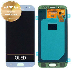 Samsung Galaxy J5 J530F (2017) - LCD zaslon + steklo na dotik (Blue Silver) - GH97-20738B, GH97-20880B Genuine Service Pack