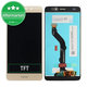 Huawei Honor 7 Lite Dual, Honor 5c - LCD zaslon + steklo na dotik (Gold) TFT