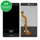 Huawei P9 - LCD zaslon + steklo na dotik (Black) TFT