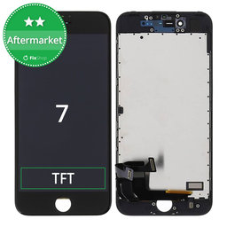Apple iPhone 7 - LCD zaslon + steklo na dotik + okvir (Black) TFT