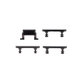 Apple iPhone 7 - Set gumbov za glasnost + vklop + tihi način (Black)