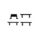 Apple iPhone 7 Plus - Set gumbov za glasnost + vklop + tihi način (Black)