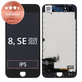Apple iPhone 8, SE (2020), SE (2022) - LCD zaslon + steklo na dotik + okvir (Black) Refurbished