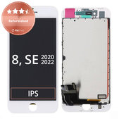 Apple iPhone 8, SE (2020), SE (2022) - LCD zaslon + steklo na dotik + okvir (White) Refurbished